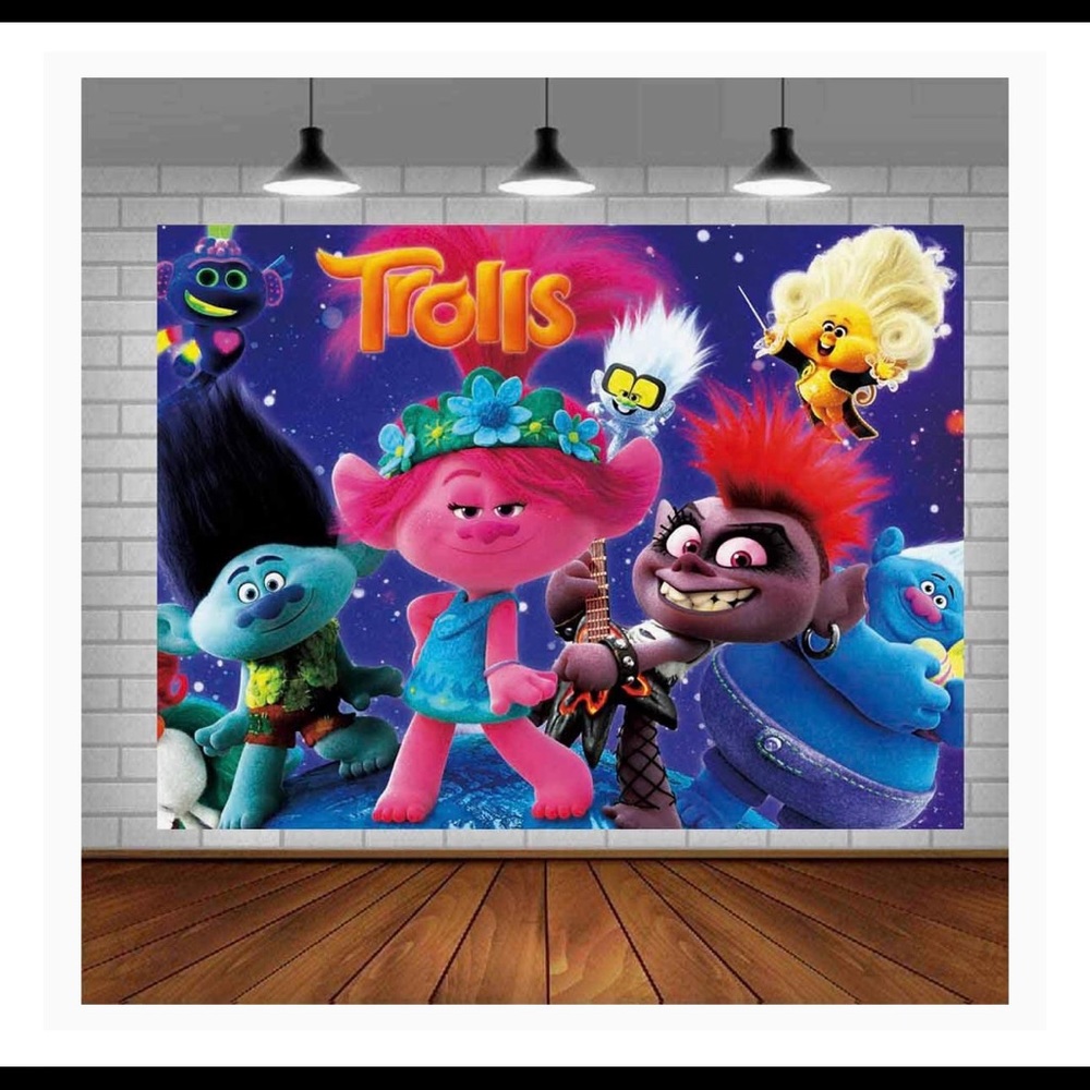 Trolls poster backdrop